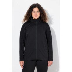 Damskie Bluza dresowa powerstretch stójka odblaski. Czarne bluzy Ulla Popken, plus size, bez wzorów, z dresówki, bez kaptura. W wyprzedaży za 223.99 zł.