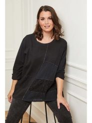 Curvy Lady Koszulka w kolorze czarnym rozmiar: 40/42. Czarne bluzki Curvy Lady, bez wzorów, z koronki, klasyczne, z asymetrycznym kołnierzem, bez ramiączek. Za 100.99 zł.