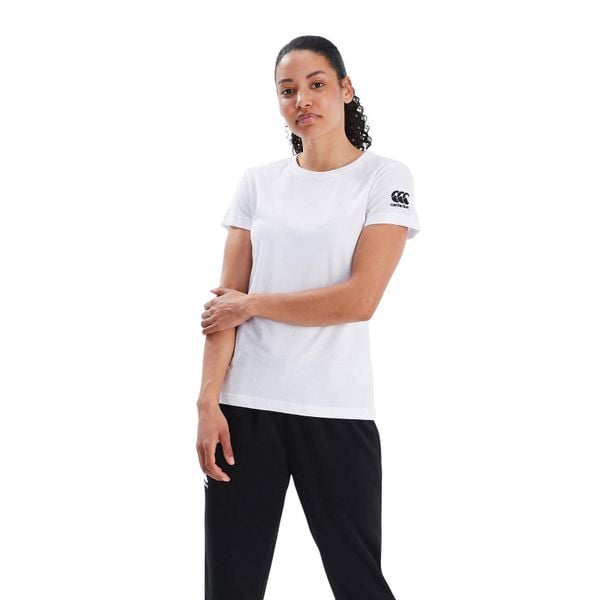 Koszulka damska Canterbury Club Uni. Białe bluzki CANTERBURY, bez wzorów, sportowe, bez kołnierzyka, bez ramiączek. Za 222.50 zł.