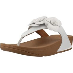Sandały FITFLOP LULU FLOWER Biały. Białe sandały FIT FLOP, bez wzorów, z materiału, bez obcasa, bez zapięcia. Za 418.99 zł.