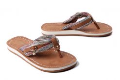 TAMARIS 1-27109-42 902 M2710942 multicolor, klapki damskie. Brązowe klapki Tamaris, bez wzorów, bez obcasa. Za 104.93 zł.