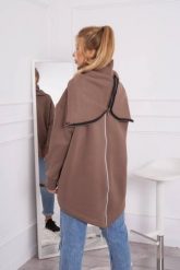 Bluza ocieplana z suwakiem z tyłu mocca. Bluzy KESI, l, bez wzorów, z bawełny, bez kaptura. Za 238.37 zł.