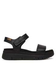 Pikolinos Sandały Palma W4N-0940 Czarny. Czarne sandały Pikolinos, bez wzorów, ze skóry, bez obcasa, na płaskiej podeszwie, bez zapięcia. Za 559.99 zł.