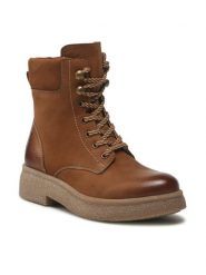 Lasocki Trzewiki WI23-BULGY-03 Brązowy. Brązowe botki Lasocki, bez wzorów, ze skóry, bez obcasa, na płaskiej podeszwie, bez zapięcia. Za 279.99 zł.