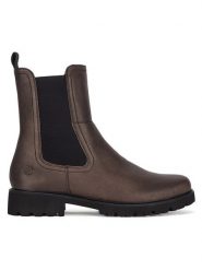 Remonte Botki D8694-90 Brązowy. Brązowe botki Remonte, bez wzorów, ze skóry, bez obcasa, na płaskiej podeszwie, bez zapięcia. Za 359.00 zł.
