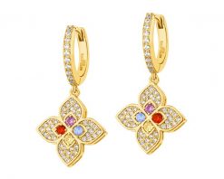 Kolczyki z mosiądzu pozłacane z cyrkoniami. Kolczyki Artelioni, z cyrkonią, pozłacane. Za 269.00 zł.