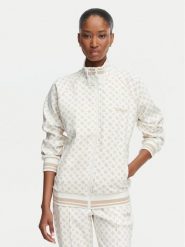Guess Bluza V5YQ03 KB212 Kremowy Regular Fit. Białe bluzy Guess, l, z aplikacjami, z syntetyku, bez kaptura. Za 434.99 zł.