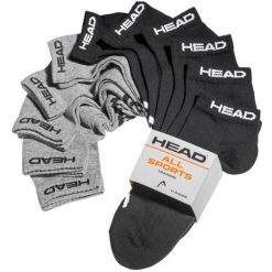 Head Elements Skarpety Sneaker 11 par Czarny-Szary 43-46. Czarne skarpety Head, bez wzorów, z bawełny. Za 183.99 zł.