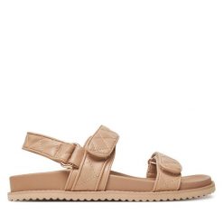 Sandały Call It Spring. Brązowe sandały Call it Spring, bez wzorów, bez obcasa, na płaskiej podeszwie, bez zapięcia. Za 259.99 zł.