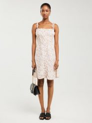 BIG STAR Sukienka w kolorze białym rozmiar: S. Białe sukienki Big Star, s, bez wzorów, z wiskozy, retro, bez kołnierzyka, bez ramiączek, midi. Za 104.99 zł.