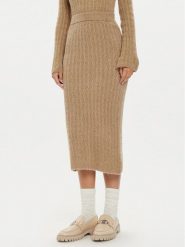 Liu Jo Spódnica midi WF4391 MA43P Beżowy Regular Fit. Brązowe spódnice Liu Jo, xs, bez wzorów, z syntetyku, midi. Za 329.99 zł.