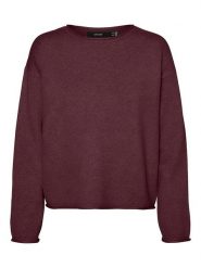 Vero Moda Sweter w kolorze bordowym rozmiar: S. Czerwone swetry Vero Moda, s, bez wzorów, z włókna, bez ramiączek. Za 114.17 zł.