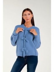 Tamba Kardigan w kolorze błękitnym rozmiar: 36/38. Niebieskie kardigany Tamba, bez wzorów, z wełny. Za 158.10 zł.