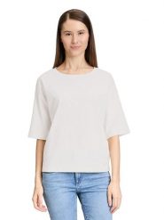 BETTY & CO Koszulka w kolorze białym rozmiar: XXL. Białe bluzki Betty & Co, xxl, bez wzorów, z bawełny, bez kołnierzyka, bez ramiączek. Za 48.05 zł.