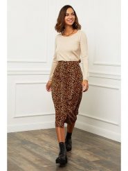 Soft Cashmere Sweter w kolorze beżowym rozmiar: 34/36. Brązowe swetry Soft Cashmere, bez wzorów, z kaszmiru, bez ramiączek. Za 127.45 zł.