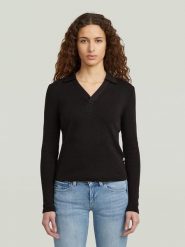 G-Star Koszulka polo w kolorze czarnym rozmiar: XS. Czarne koszulki polo G-Star, xs, bez wzorów, z bawełny, bez kołnierzyka, bez ramiączek. Za 105.38 zł.