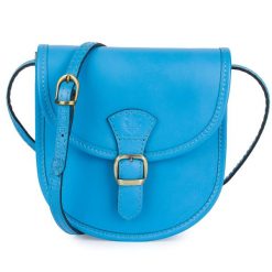 Listonoszka skórzana BELTIMORE K68 niebieska. Niebieskie torebki klasyczne bez wzorów, ze skóry, bez dodatków. Za 129.90 zł.