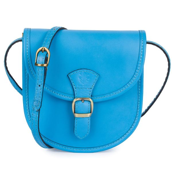 Listonoszka skórzana BELTIMORE K68 niebieska. Niebieskie torebki klasyczne bez wzorów, ze skóry, bez dodatków. Za 129.90 zł.