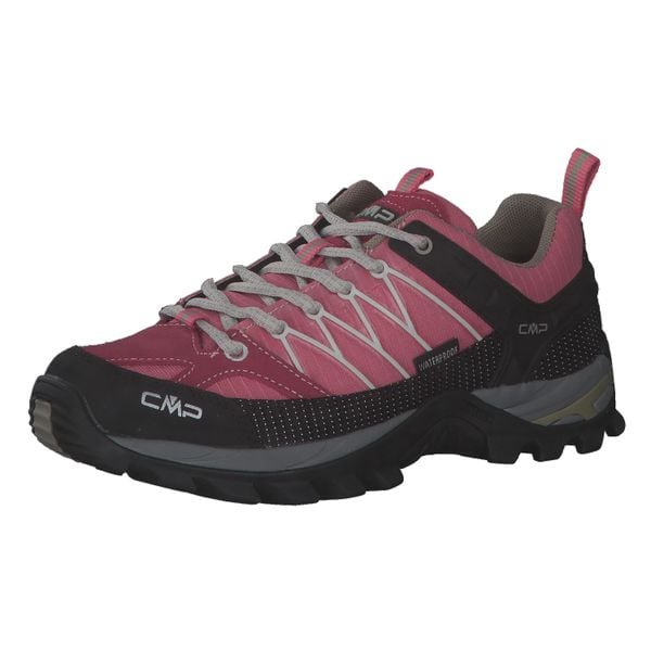 Buty trekkingowe damskie, Rigel Low Wmn. Czerwone trekkingi CMP, z materiału, przed kostkę, outdoorowe. Za 389.99 zł.
