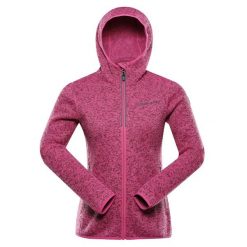 Bluza damska polarowa z kapturem Alpine Pro Zega 2. Czerwone bluzy Alpine Pro, bez wzorów, z polaru, z kapturem. W wyprzedaży za 209.00 zł.