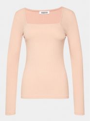 Edited Bluzka Valeria Różowy Standard Fit. Czerwone bluzki Edited, bez wzorów, z wiskozy, bez kołnierzyka, bez ramiączek. Za 99.99 zł.