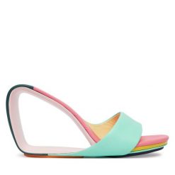 Klapki United Nude. Zielone klapki United Nude, bez wzorów, bez obcasa. Za 1,259.00 zł.