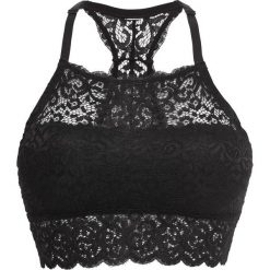 Biustonosz bustier bokserka: MUST HAVE bonprix czarny. Czarne biustonosze bonprix, bez wzorów, z koronki. Za 44.99 zł.
