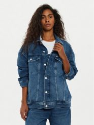 Tommy Jeans Kurtka jeansowa Daisy DW0DW19745 Granatowy Oversize. Niebieskie kurtki Tommy Jeans, xl, bez wzorów, z bawełny, bez kaptura. Za 649.99 zł.