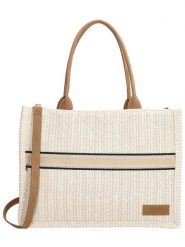 ZEBRA Torebka "Natural" w kolorze beżowym - 38 x 28 x 12 cm rozmiar: onesize. Brązowe torby na ramię ZEBRA, bez wzorów, z materiału, na ramię, bez dodatków. Za 70.74 zł.