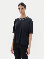 EA7 Emporio Armani T-Shirt 7W000340 AF12956 UC001 Czarny Oversize. Czarne t-shirty EA7 Emporio Armani, l, bez wzorów, bez kołnierzyka, bez ramiączek. Za 289.99 zł.