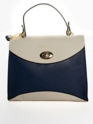 Victor & Hugo Paris Skórzana torebka "Winy" w kolorze granatowo-białym - 29 x 22 x 11,5 cm rozmiar: onesize. Białe torebki klasyczne Victor & Hugo Paris, bez wzorów, z materiału, bez dodatków. Za 434.99 zł.