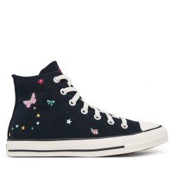 Trampki Converse. Czarne trampki Converse, bez wzorów, bez zapięcia. Za 319.99 zł.