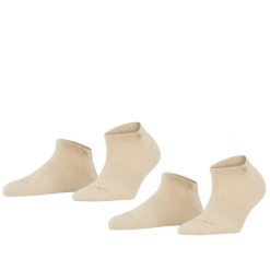 Krótkie skarpetki damskie Burlington Everyday (x2). Brązowe skarpety Falke, bez wzorów, z bawełny. Za 121.00 zł.