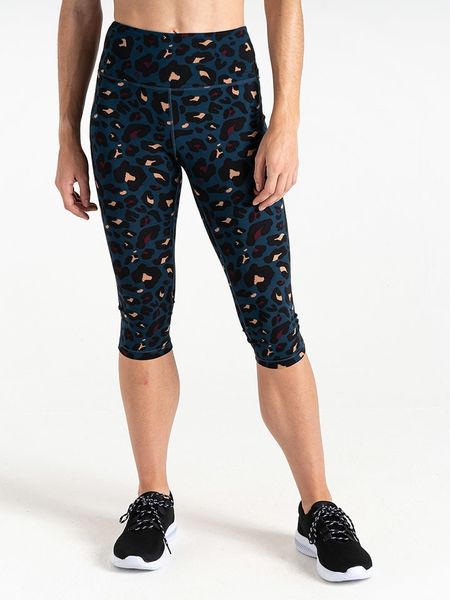 Dare 2b Legginsy sportowe "Influential" w kolorze granatowym rozmiar: 34. Niebieskie legginsy Dare 2b, bez wzorów, z materiału. Za 61.46 zł.