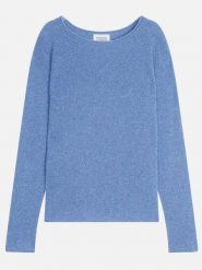 AUTHENTIC CASHMERE Kaszmirowy sweter "Criou" w kolorze błękitnym rozmiar: M. Niebieskie swetry AUTHENTIC CASHMERE, m, bez wzorów, z kaszmiru, bez ramiączek. Za 355.78 zł.