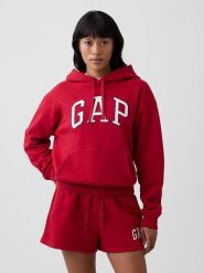 GAP Bluza w kolorze czerwonym rozmiar: XL. Czerwone bluzy GAP, xl, bez wzorów, z kapturem. Za 119.68 zł.