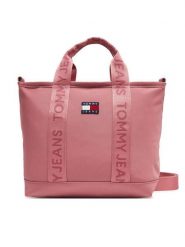 Tommy Jeans Torebka Tjw Daily Mini Tote AW0AW17566 Różowy. Czerwone torebki klasyczne Tommy Jeans, bez wzorów, z jeansu, bez dodatków. Za 299.99 zł.