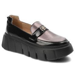 Czarne Półbuty Armodo Eleganckie Wsuwane Obuwie Damskie. Czarne półbuty wsuwane Armodo, bez wzorów, ze skóry, eleganckie, bez obcasa, bez zapięcia. Za 319.00 zł.
