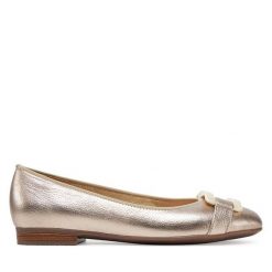 Baleriny Ara. Brązowe baleriny Ara, bez wzorów, bez obcasa. Za 379.99 zł.