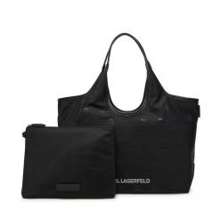 Torebka KARL LAGERFELD. Czarne shopper KARL LAGERFELD, bez wzorów, bez dodatków. Za 959.99 zł.
