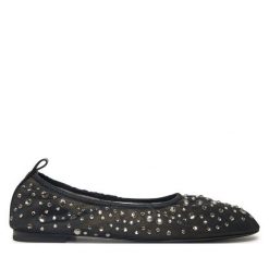 Baleriny Tory Burch. Czarne baleriny Tory Burch, bez wzorów, bez obcasa. Za 929.99 zł.
