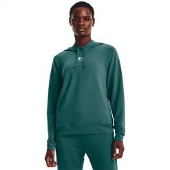 Bluza sportowa damska Under Armour 1369855722. Zielone bluzy Under Armour, xl, bez wzorów, z kapturem. Za 362.00 zł.