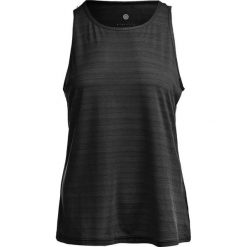 Damski tank top Athlecia Mota. Czarne topy Athlecia, bez wzorów, bez kołnierzyka, bez ramiączek. Za 122.50 zł.