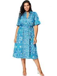 Aller Simplement Sukienka w kolorze niebiesko-białym rozmiar: 46/48. Niebieskie sukienki Aller Simplement, na co dzień, bez wzorów, z tkaniny, bez kołnierzyka, bez ramiączek, midi, proste. Za 56.99 zł.