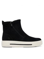 Caprice Botki 9-25451-45 Czarny. Czarne botki Caprice, bez wzorów, ze skóry, bez obcasa, na płaskiej podeszwie, bez zapięcia. Za 589.99 zł.