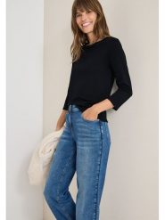 Cecil Koszulka w kolorze czarnym rozmiar: M. Czarne bluzki Cecil, m, bez wzorów, z bawełny, bez kołnierzyka, bez ramiączek. Za 69.91 zł.