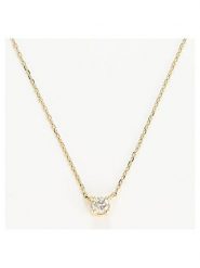 DIAMANTA Złoty naszyjnik "Solitaire" z diamentem - dł. 42 cm rozmiar: onesize. Żółte naszyjniki DIAMANTA, z diamentem, złote. Za 1,600.99 zł.