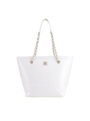 Nine West Torebka BW2A0079 Biały. Białe shopper Nine West, bez wzorów, z tworzywa sztucznego, bez dodatków. Za 229.99 zł.