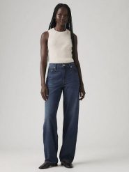 Levi's Dżinsy - Baggy fit - w kolorze granatowym rozmiar: W27/L34. Niebieskie jeansy Levi's®, l, z aplikacjami, z podwyższonym stanem. Za 206.78 zł.