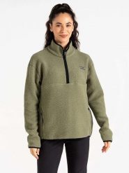 Dare 2b Bluza polarowa "Slide Out" w kolorze khaki rozmiar: 40. Brązowe bluzy Dare 2b, bez wzorów, z polaru, bez kaptura. Za 95.69 zł.